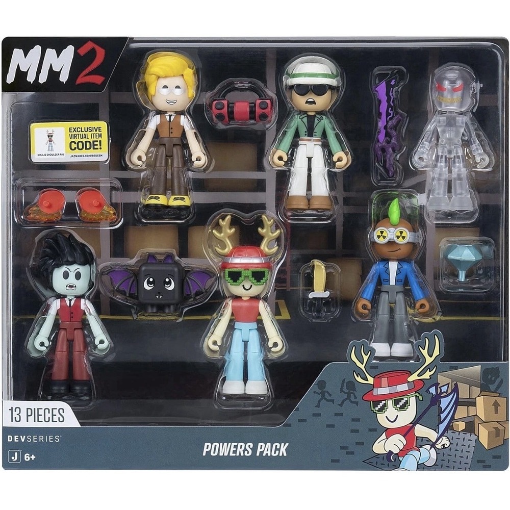 Jazwares MM2 Powers Pack Six 2.75-Inch Action Figures Mix-and-Match 13-Piece Set